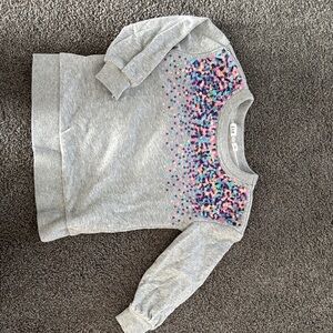GAP Gray Sweatshirt with Multicolor Sequins